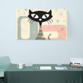 Middeleeuwse kat uit de middeleeuwen Moderne Spandoek (Beurs)