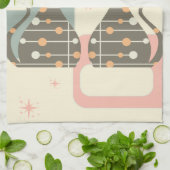 Middeleeuwse kat uit de middeleeuwen Moderne Theedoek (Gevouwen)