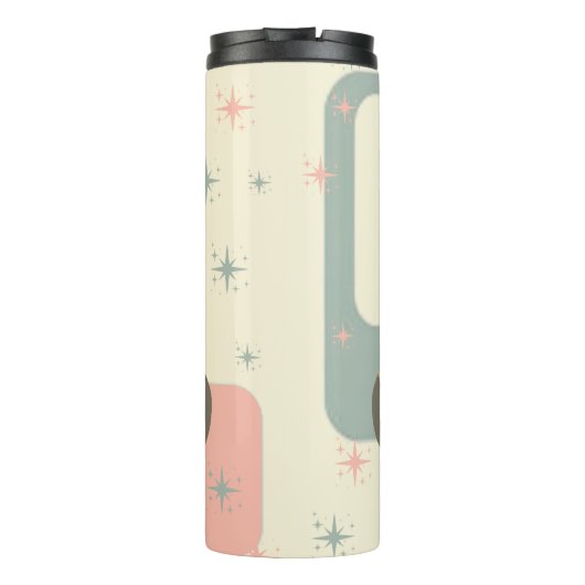 Middeleeuwse kat uit de middeleeuwen Moderne Thermosbeker (Achterkant)