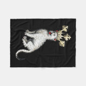 Middeleeuwse Kattenkoning Antiek Middeleeuwen Duit Fleece Deken (Voorkant (Horizontaal))