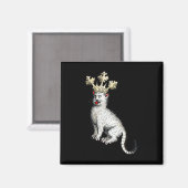 Middeleeuwse Kattenkoning Antiek Middeleeuwen Duit Magneet (Voorkant / Achterkant)