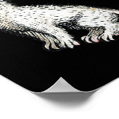 Middeleeuwse Kattenkoning Antiek Middeleeuwen Duit Poster (Hoek)