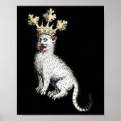 Middeleeuwse Kattenkoning Antiek Middeleeuwen Duit Poster (Voorkant)