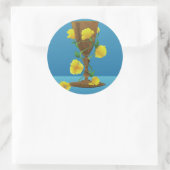 middeleeuwse kelk' ronde sticker (Tas)