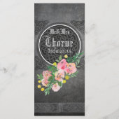 Middeleeuwse Keltische bruiloft menu Kaart (Achterkant)