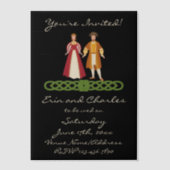 Middeleeuwse Keltische bruiloft save date uitnodig Vellum Uitnodigingen (Voorkant)