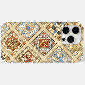 Middeleeuwse keramische Tegel kroontjes Fleur de L Case-Mate iPhone Case (Achterkant (horizontaal))