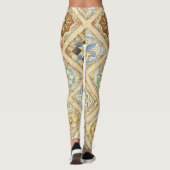 Middeleeuwse keramische Tegel kroontjes Fleur de L Leggings (Achterkant)
