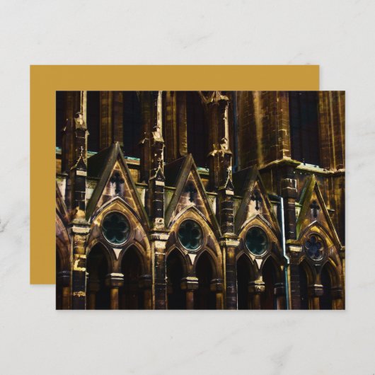 Middeleeuwse kerk ~ Briefkaart (Voorkant / Achterkant)