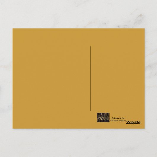 Middeleeuwse kerk ~ Briefkaart (Achterkant)