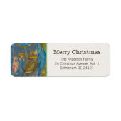  middeleeuwse kerst etiket (Voorkant)