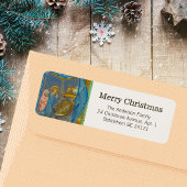  middeleeuwse kerst etiket