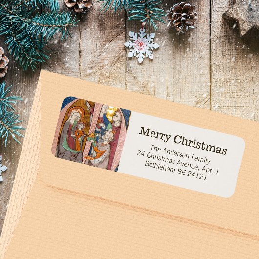  middeleeuwse kerst etiket