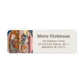  middeleeuwse kerst etiket (Voorkant)