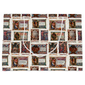  middeleeuwse kerstcollage groot cadeauzakje (Voorkant)