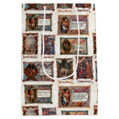  middeleeuwse kerstcollage medium cadeauzakje (Achterkant)