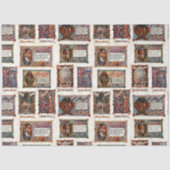 middeleeuwse kerstcollage tissuepapier (Voorkant)