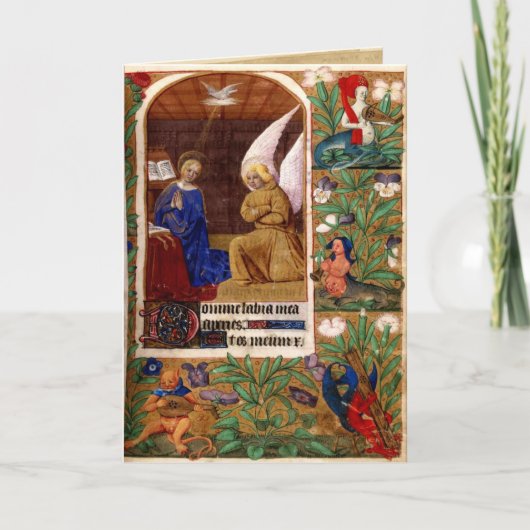 Middeleeuwse Kerstkaart 1 Feestdagen Kaart (Voorkant)