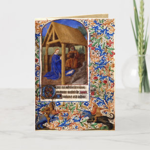 Middeleeuwse Kerstkaart 1 Feestdagen Kaart