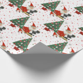  middeleeuwse kerstman met portaal cadeaupapier (Hoek)