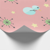 Middeleeuwse Kerstmis Snowmen Cadeaupapier (Hoek)