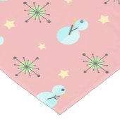 Middeleeuwse Kerstmis  Snowmen Korte Tafelloper (Hoek)