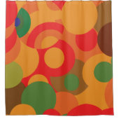 Middeleeuwse kleurige Retropatronen Douchegordijn (Voorkant)