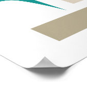 Middeleeuwse kleurrijke Abstracte geometrische hoe Poster (Hoek)