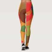 Middeleeuwse kleurrijke cirkels leggings (Achterkant)
