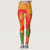 Middeleeuwse kleurrijke cirkels leggings (Voorkant)