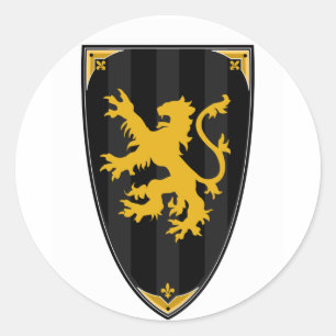Middeleeuwse Knights Shield Sticker