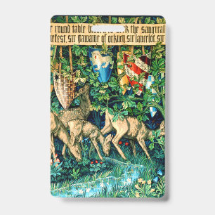 Middeleeuwse Koning Arthur William Morris Badge