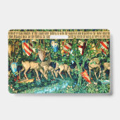 Middeleeuwse Koning Arthur William Morris Badge (Achterkant)