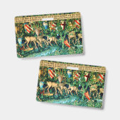 Middeleeuwse Koning Arthur William Morris Badge (Voor- en achterkant)