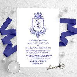 Middeleeuwse Koninklijke Wapen Monogram Trouw Uitn