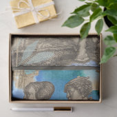 Middeleeuwse Koppel Decoupage Tissuepapier met Blo (Geschenk)