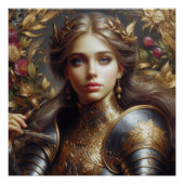 Middeleeuwse krijger perfect poster (Voorkant)