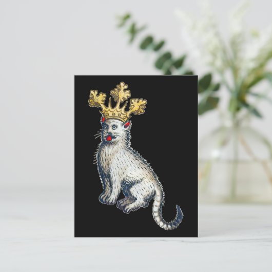 Middeleeuwse kroon briefkaart (Staand voorkant)