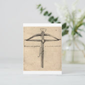 middeleeuwse kruisboog-8 briefkaart (Staand voorkant)