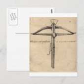 middeleeuwse kruisboog-8 briefkaart (Voorkant / Achterkant)