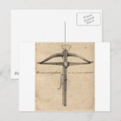 middeleeuwse kruisboog-8 briefkaart (Voorkant / Achterkant)