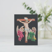 Middeleeuwse kruisiging van Jezus Christus Briefkaart (Staand voorkant)