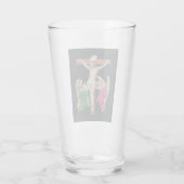 Middeleeuwse kruisiging van Jezus Christus Glas (Achterkant)