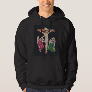 Middeleeuwse kruisiging van Jezus Christus Hoodie