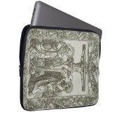Middeleeuwse Kruisiging van Jezus Christus Laptop Sleeve (Voorkant Rechts)