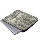 Middeleeuwse Kruisiging van Jezus Christus Laptop Sleeve (Voorkant onderkant)