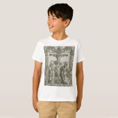 Middeleeuwse Kruisiging van Jezus Christus T-shirt (Voorkant volledig)