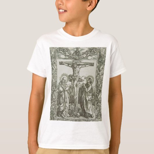 Middeleeuwse Kruisiging van Jezus Christus T-shirt (Voorkant)