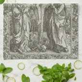 Middeleeuwse Kruisiging van Jezus Christus Theedoek (Gevouwen)