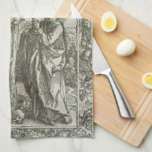 Middeleeuwse Kruisiging van Jezus Christus Theedoek (Quarter Fold)